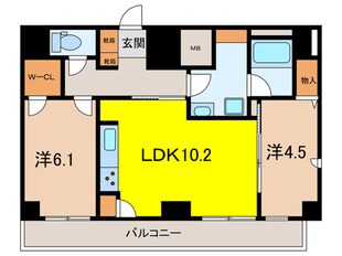 ﾜﾝﾙｰﾌﾚｼﾞﾃﾞﾝｽ板橋大山の物件間取画像